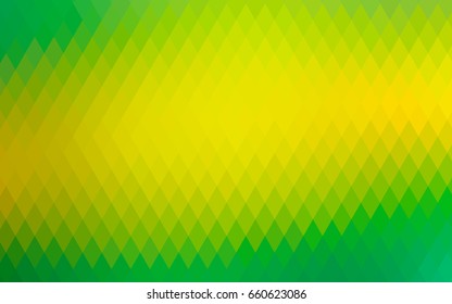 Light Green, Yellow vector abstract textured polygonal background. Blurry rectangular design. The pattern with repeating rectangles can be used for background.