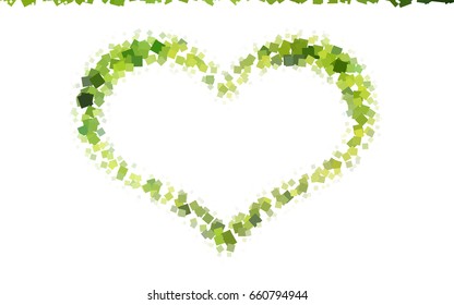 Light Green, Yellow vector abstract textured polygonal background. Blurry rectangular design. The pattern with repeating rectangles can be used for background.