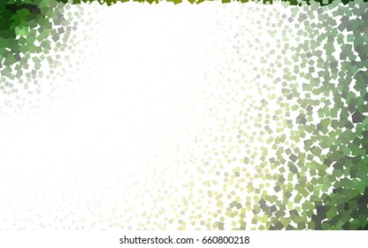 Light Green, Yellow vector abstract textured polygonal background. Blurry rectangular design. The pattern with repeating rectangles can be used for background.