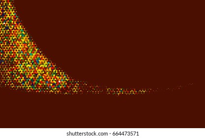 Light Green, Yellow vector abstract textured polygonal background. Brand-new blurry hexagonal design. Pattern can be used for background.