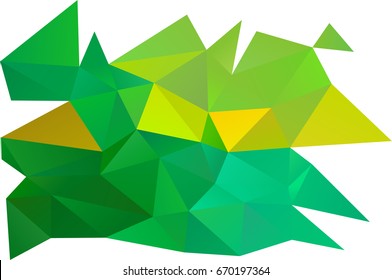 Light Green, Yellow vector abstract mosaic template. Shining colored illustration in a brand-new style. The polygonal design can be used for your web site.