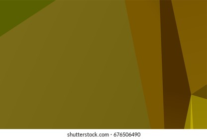 Light Green, Yellow vector abstract polygonal template. An elegant bright illustration with gradient. Brand-new style for your business design.
