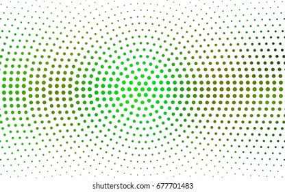 Light Green, Yellow vector abstract pattern with circles. Geometry template for your business design. Background with colored spheres.