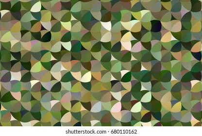Light Green, Yellow vector abstract pattern with circles. Geometry template for your business design. Background with colored spheres.