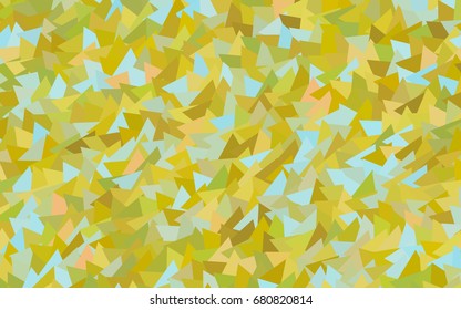 Light Green, Yellow vector abstract colorful background, which consist of triangles. Pattern with colored triangles on white background.