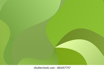 Light Green, Yellow vector abstract cambered pattern. Creative geometric illustration in Origami style with gradient. A completely new design for your business.