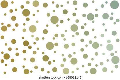 Light Green, Yellow vector abstract pattern with circles. Geometry template for your business design. Background with colored spheres.