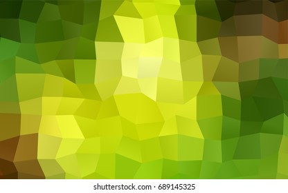 Light Green, Yellow vector abstract textured polygonal background. Blurry rectangular design. The pattern with repeating rectangles can be used for background.