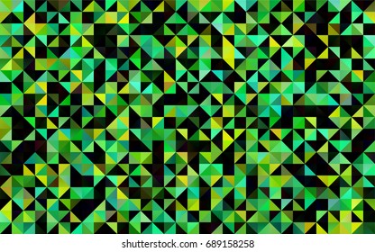 Light Green, Yellow vector abstract mosaic background. Creative geometric illustration in Origami style with gradient. The textured pattern can be used for background.