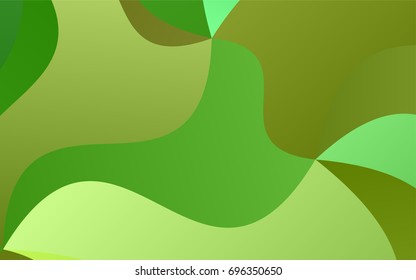 Light Green, Yellow vector abstract blurred background. Colorful abstract illustration with gradient crooked lines. The polygonal design can be used for your web site.