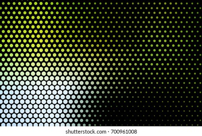 Light Green, Yellow vector abstract pattern with circles. Geometry template for your business design. Background with colored spheres.