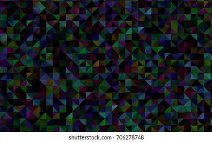 Light Green, Yellow vector abstract polygonal pattern. A sample with polygonal shapes. Triangular pattern for your business design.