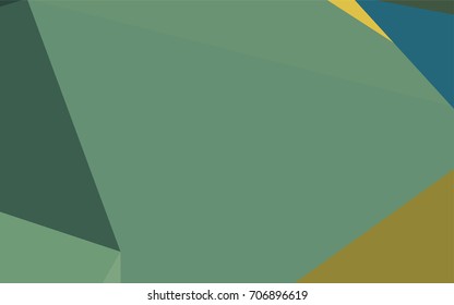 Light Green, Yellow vector abstract polygonal pattern. Geometric illustration in Origami style with gradient.  The textured pattern can be used for background.