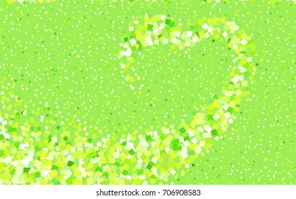 Light Green, Yellow vector abstract textured polygonal background. Blurry rectangular design. The pattern with repeating rectangles can be used for background.