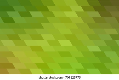 Light Green, Yellow vector abstract textured polygonal background. Blurry rectangular design. The pattern with repeating rectangles can be used for background.