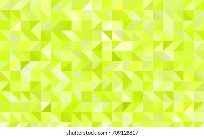 Light Green, Yellow vector abstract mosaic pattern. Brand-new colored illustration in blurry style with gradient. The polygonal design can be used for your web site.