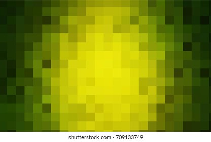 Light Green, Yellow vector abstract textured polygonal background. Blurry rectangular design. The pattern with repeating rectangles can be used for background.