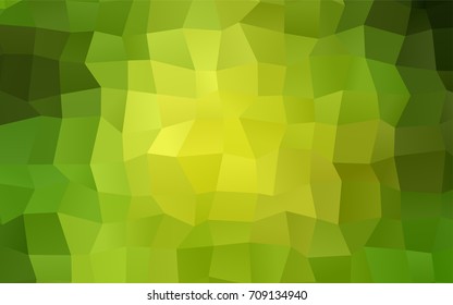 Light Green, Yellow vector abstract textured polygonal background. Blurry rectangular design. The pattern with repeating rectangles can be used for background.