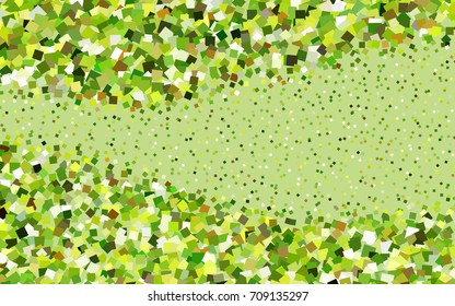 Light Green, Yellow vector abstract textured polygonal background. Blurry rectangular design. The pattern with repeating rectangles can be used for background.