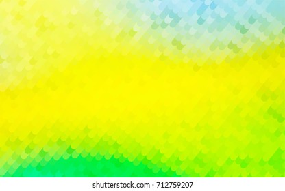 Light Green, Yellow vector abstract cambered background. Glitter abstract illustration with wry lines. The pattern of curved lines for your business design.