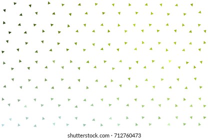 Light Green, Yellow vector abstract colorful background, which consist of triangles. Pattern with colored triangles on white background.