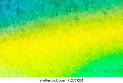 Light Green, Yellow vector abstract curved background. Curved geometric sample with gradient.  A completely new design for your business.