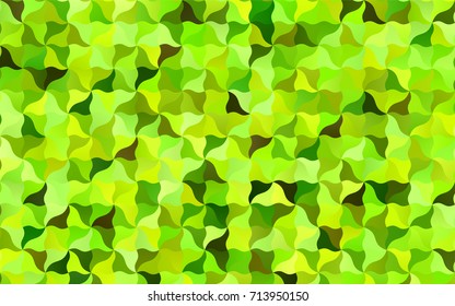 Light Green, Yellow vector abstract cambered template. Geometric illustration in Origami style with gradient.  The best blurred design for your business.