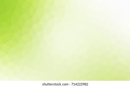 Light Green, Yellow vector abstract textured polygonal background. Blurry triangle design. Pattern can be used for background.