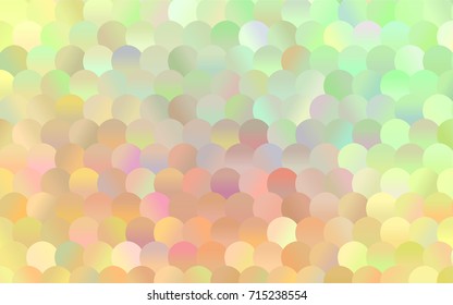 Light Green, Yellow vector abstract pattern with circles. Geometry template for your business design. Background with colored spheres.
