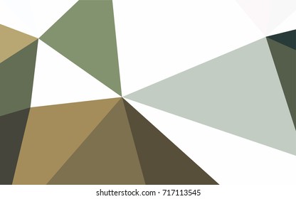 Light Green, Yellow vector abstract colorful background, which consist of triangles. Pattern with colored triangles on white background.