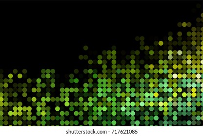 Light Green, Yellow vector abstract pattern with circles. Geometry template for your business design. Background with colored spheres.