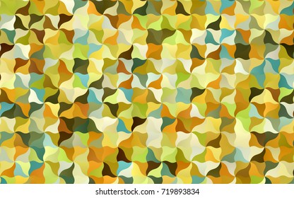Light Green, Yellow vector abstract blurred template. Shining crooked illustration in a brand-new style. A new texture for your design.