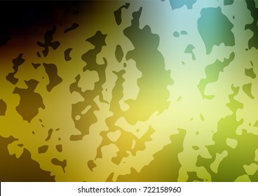 Light green, Yellow vector abstract doodle template. Doodles created by child on blurred abstract background with gradient. The doodle design can be used for your web site.
