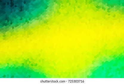 Light Green, Yellow vector abstract pattern with circles. Geometry template for your business design. Background with colored spheres.