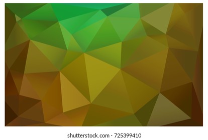 Light Green, Yellow vector abstract textured polygonal background. Blurry triangle design. Pattern can be used for background.