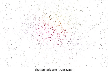 Light Green, Yellow vector abstract pattern with circles. Geometry template for your business design. Background with colored spheres.