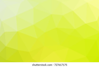 Light Green, Yellow vector abstract textured polygonal background. Blurry triangle design. Pattern can be used for background.