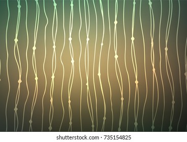 Light Green, Yellow vector abstract doodle template. A vague abstract illustration with doodles in Indian style. The completely new template can be used for your brand book.