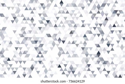 Light Green, Yellow vector abstract polygonal template. Triangular geometric sample with gradient.  Triangular pattern for your business design.