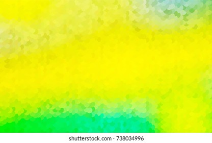 Light Green, Yellow vector abstract pattern with circles. Geometry template for your business design. Background with colored spheres.