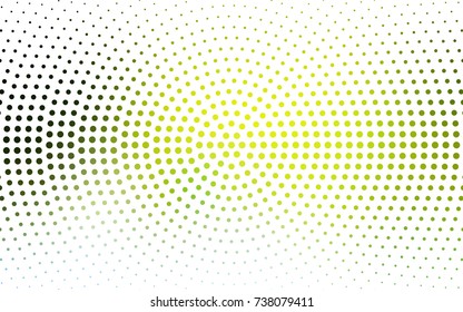 Light Green, Yellow vector abstract pattern with circles. Geometry template for your business design. Background with colored spheres.
