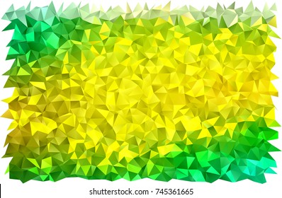 Light Green, Yellow vector abstract polygonal template. A completely new color illustration in a vague style. Brand-new style for your business design.