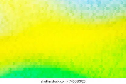 Light Green, Yellow vector abstract textured polygonal background. Blurry rectangular design. The pattern with repeating rectangles can be used for background.