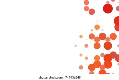 Light Green, Yellow vector abstract pattern with circles. Geometry template for your business design. Background with colored spheres.
