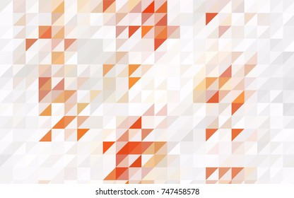 Light Green, Yellow vector abstract colorful background, which consist of triangles. Pattern with colored triangles on white background.