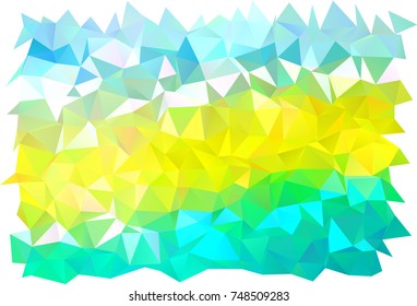 Light Green, Yellow vector abstract mosaic background. Shining colored illustration in a brand-new style. Brand-new style for your business design.
