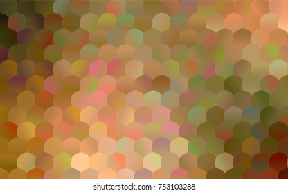 Light Green, Yellow vector abstract pattern with circles. Geometry template for your business design. Background with colored spheres.