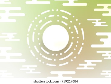 Light Green, Yellow vector abstract doodle pattern. Modern geometrical abstract illustration with doodles. A completely new template for your business design.