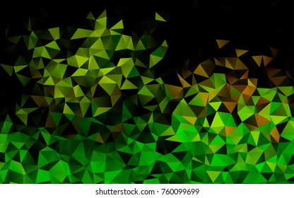 Light Green, Yellow vector abstract polygonal background. Creative geometric illustration in Origami style with gradient. A completely new design for your business.