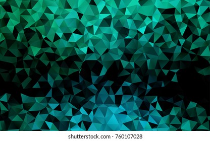 Light Green, Yellow vector abstract mosaic background. Modern geometrical abstract illustration with gradient. The polygonal design can be used for your web site.